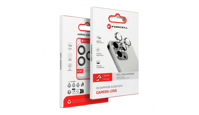 Forcell Premium Camera Lens Tempered Glass - for iPhone 15 / 15 Plus Blue
