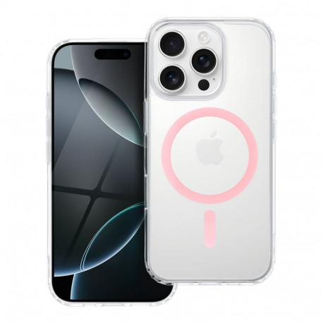 Case for Samsung A16 5G / A16 4G Drop Glue Colorful Ring Mag Cover compatible with MagSafe pink