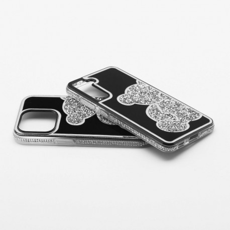 Case for iPhone 17 PRO MAX Teddy Bear silver
