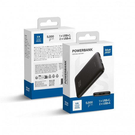 Powerbank Blue Star W0539 2A 5000 mAh black