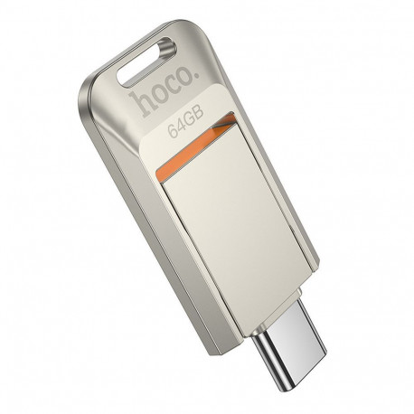 Pendrive 64GB USB 3.0 (USB C) Hoco UD17 nickel