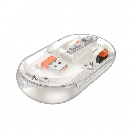Wireless mouse Hoco 2,4G 1600 dpi dual mode bluetooth GM35 white