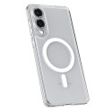 SPIGEN case ULTRA HYBRID MAG compatible with MagSafe for SAMSUNG S25 Edge clear white