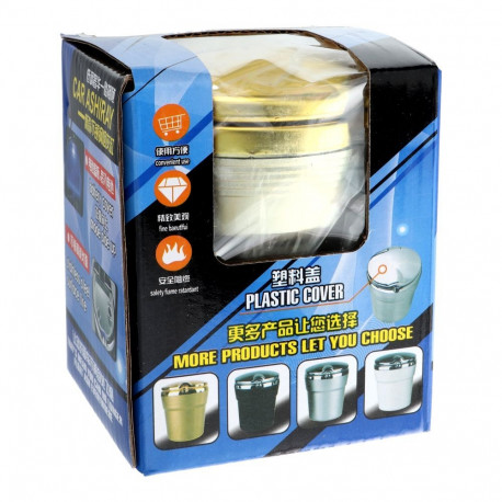Car ashtray CHROM gold