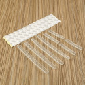 Car door edge protector 8 pcs transparent