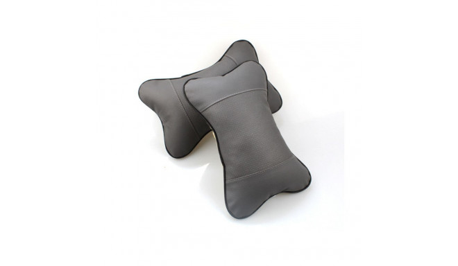 Car headrest pillow grey