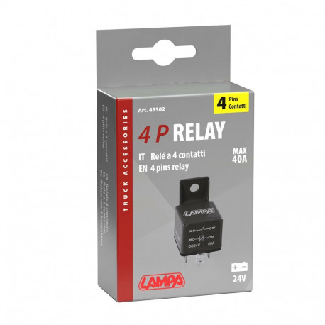 Relee 24V, 4 klemmi