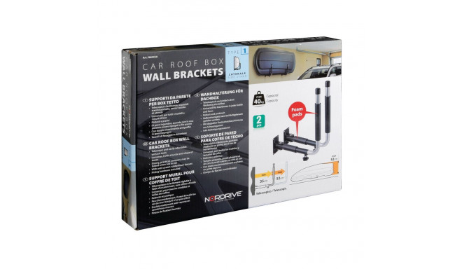 Katuseboksi hoidja seinale 2tk, 35-52cm