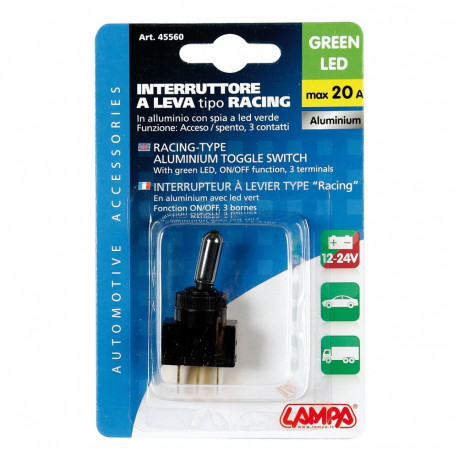 Alumiiniumist lüliti Led ,12/24,roheline