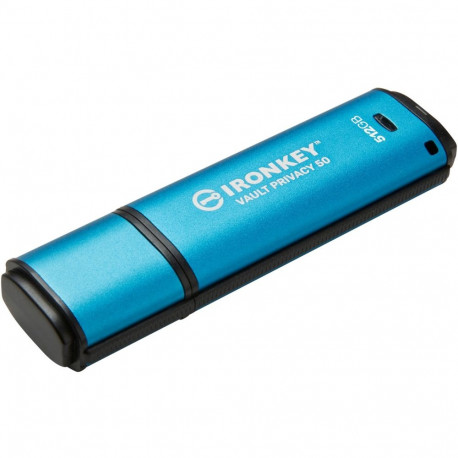 IronKey Vault Privacy 50 512 GB (hellblau/schwarz, USB-A 3.2 Gen 1)