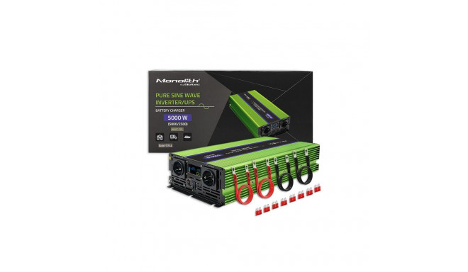 Qoltec Monolith power adapter/inverter Auto 5000 W Green