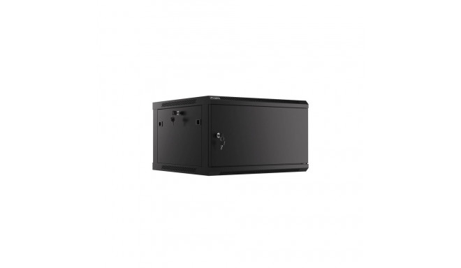 Lanberg WF01-6606-00B rack cabinet 6U Wall mounted rack Black