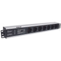 Intellinet 19" 1.5U rackmount 7-väljundiga toitejaotur EU CEE 7/3 pistikutega, ülepinge kaitsega, in