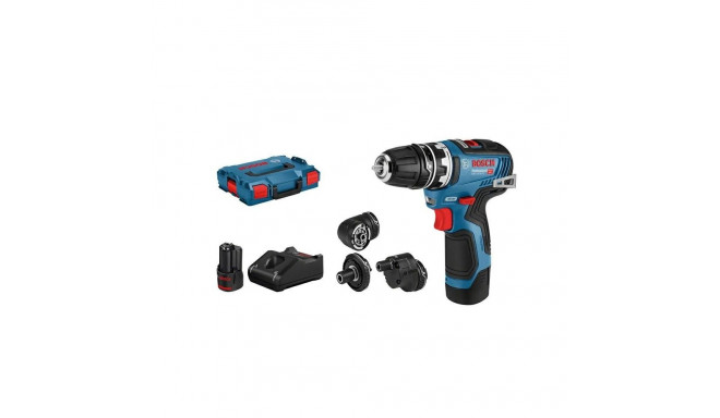 Bosch GSR 12V-35 FC 1750 p/min võtmeta 590 g must, sinine, punane