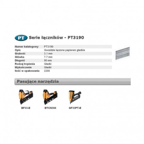 Bostitch naelad PT 33' 90mm 2.2M