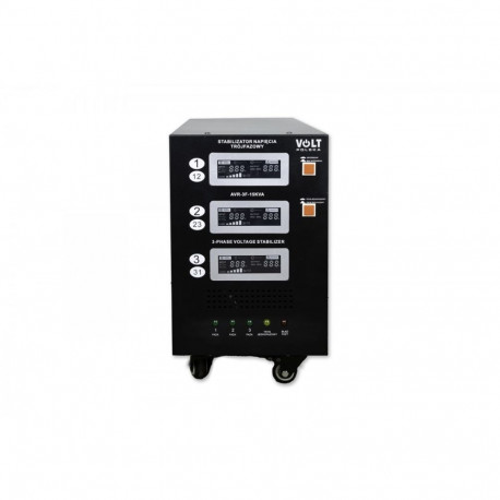 Volt Polska kolmefaasiline pingestabilisaator AVR PRO 15000 3% SERVO