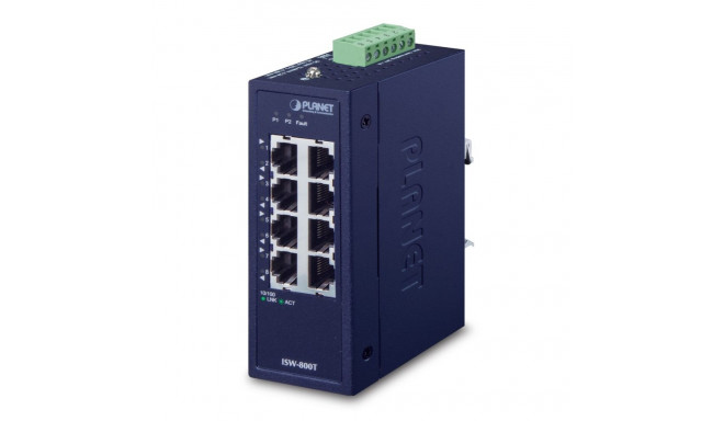 PLANET ISW-800T hallatav L2 Fast Ethernet (10/100) sinine võrgulüliti