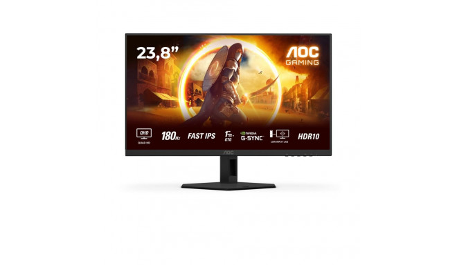 AOC G4 Q24G4RE arvutimonitor 60.5 cm (23.8") 2560 x 1440 pikslit Quad HD LED must, punane