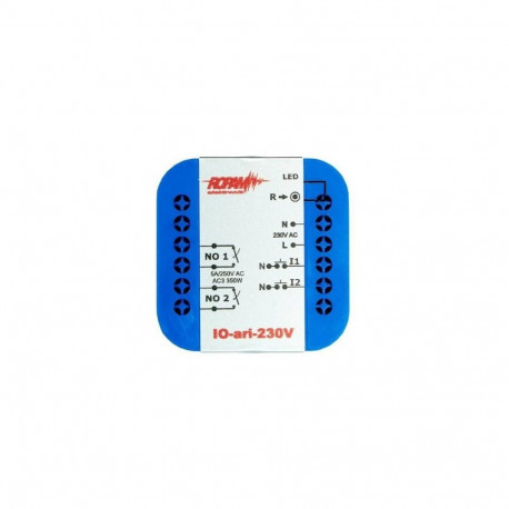 juhtmevaba kontroller 230V, auricle, 2xNO, 2xIN (N)