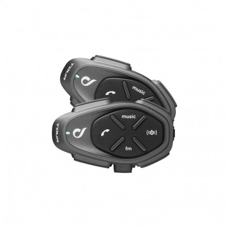 Interphone TOUR HD Motorbike intercom 1500 m 2 pcs Black
