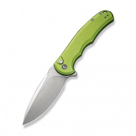 CIVIVI Button Lock Praxis Knife Aluminum Green