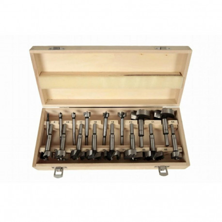 Wood drill bits 6-54mm/16pcs/Silver