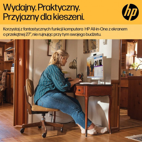 HP 27-cr0222nw AMD Ryzen™ 7 7730U 68.6 cm (27") 1920 x 1080 px All-in-One PC 16 GB DDR4-SDRAM 512 GB