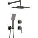 Concealed shower set