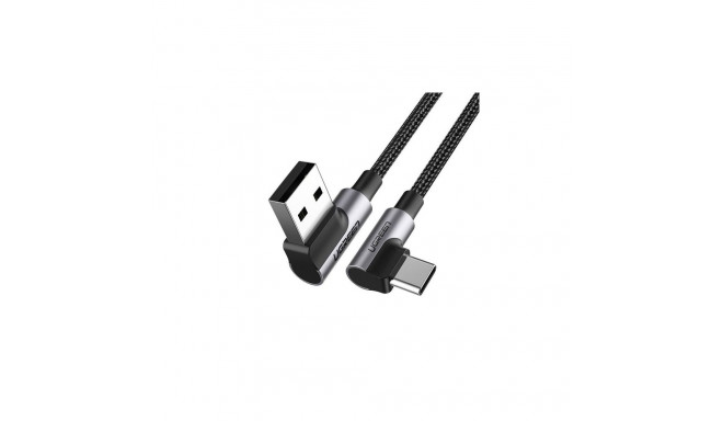 Ugreen 20856 USB kaabel USB 2.0 USB A USB C must, hõbedane