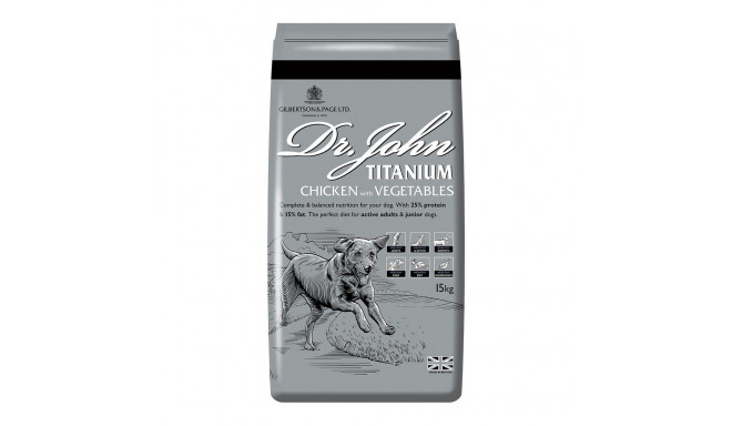 DR JOHN Titanium Chicken - dry dog food - 15kg