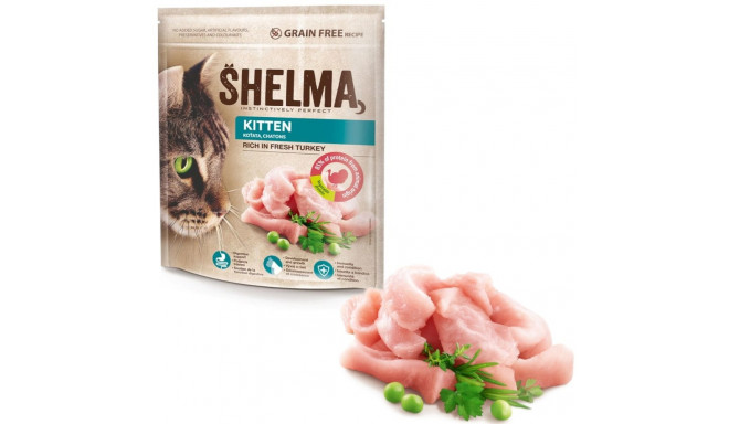 SHELMA kassipoegadele kalkunirikas kuiv kassitoit 750g