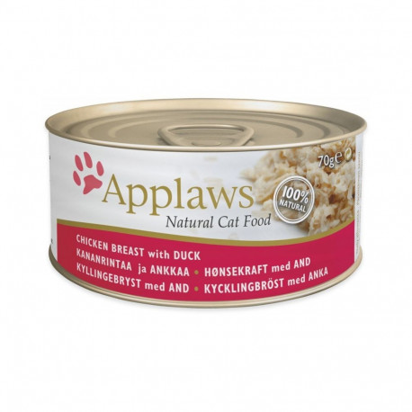 APPLAWS Natural Cat Food Chicken breast with duck - wet cat food - 70g