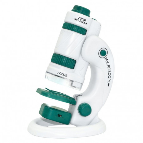 kaasaskantav hariduslik mikroskoop lastele 2w1 60X/180X tarvikud