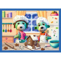 Puzzle - 4 ühes - U Treflików sajab lund Trefl 34657