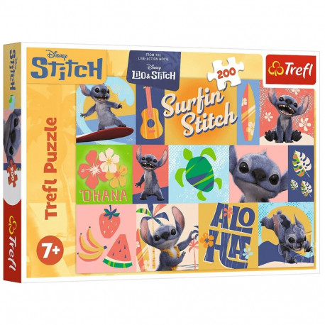 Puzzle - 200 - Havai seiklused - Disney Stitch - Trefl 13331