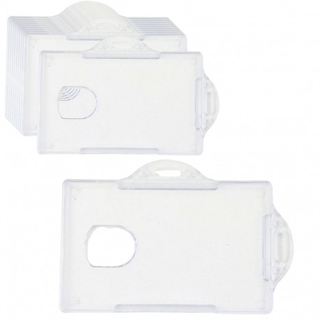 horisontaalne kaardihoidik kõva plast läbipaistev 10 tk