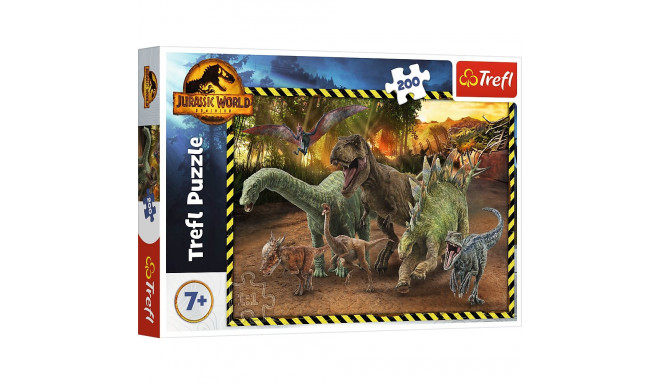 Puzzle - 200 - Dinozaury z Parku Jurajskiego - Jurassic World - Trefl 13287