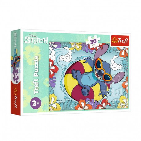 Puzzle - 30 - Lilo ja Stitch puhkusel - Trefl 18305