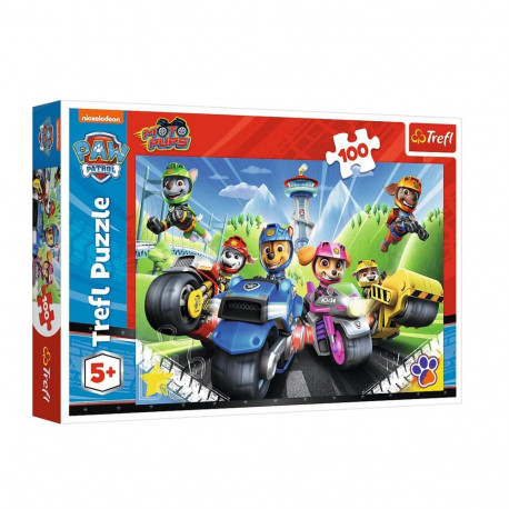Puzzle - 100 - Psi Patrol Na Motorach - Trefl 16430