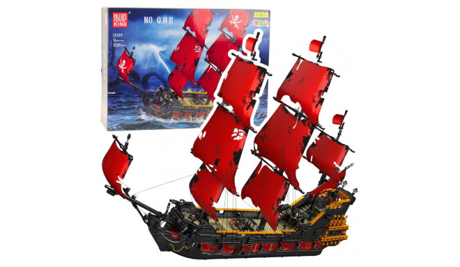 Klocki Konstrukcyjne Statek Piracki Czerwone Żagle 3139 el.