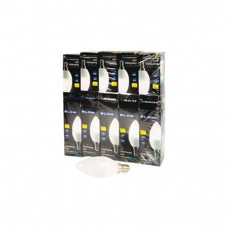 87-433# Żarówka led e14 c37 eco 5w neutralna 10szt