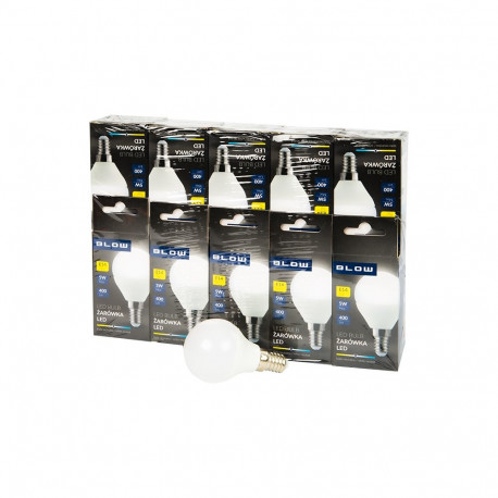 87-435# Żarówka led e14 g45 eco 5w neutralna 10szt
