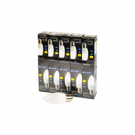 87-434# LED pirn E27 C37 öko 7W neutraalne 10tk küünal