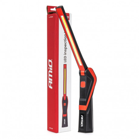 inspektsioonilamp led cob magnetiga 5w 2600mah 500lm amio-04504