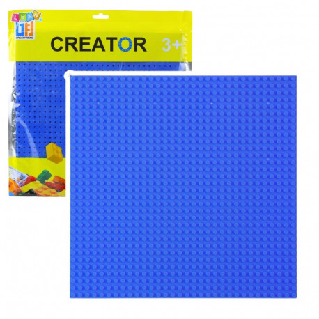 konstruktsioonplaat klotside ehitamiseks 25,5x25,5cm, tumesinine