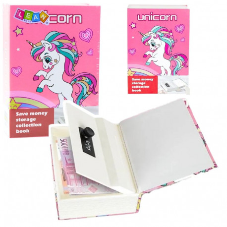 raamat peidetud seif koodiga ükssarvik roosa