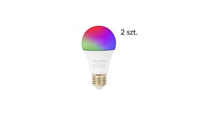 87-411# Żarówka led e27 10w 230v rgb+cw 2szt wifi