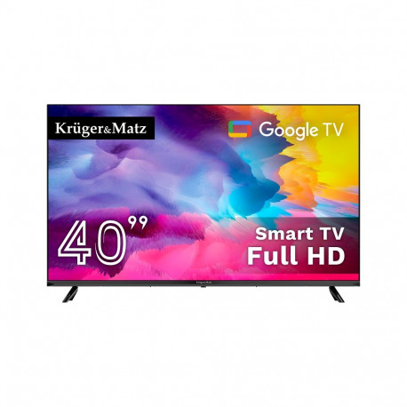 Kruger&Matz 40" FHD Google TV 5.0, DVB-T2/S2/T/C H.265 HEVC teler