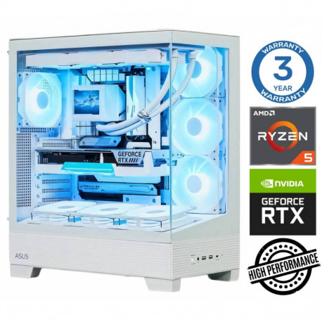 INTOP Ryzen 5 7500F 16GB DDR5 1TB SSD M.2 NVME RTX5050 8GB no-OS