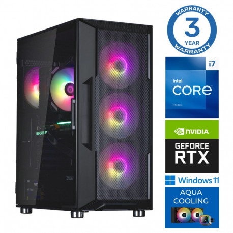 INTOP AQUA i7-14700F 16GB DDR5 1TB SSD M.2 NVME RTX5050 8GB WIN11Pro
